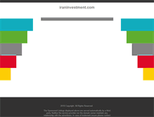 Tablet Screenshot of iraninvestment.com